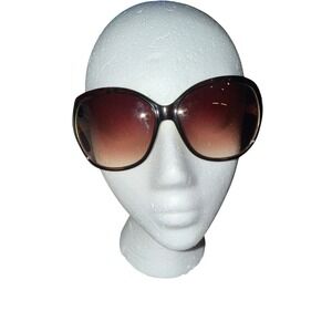 Juicy Couture Oversized Butterfly Sunglasses Black Lime Green Gradient Lenses